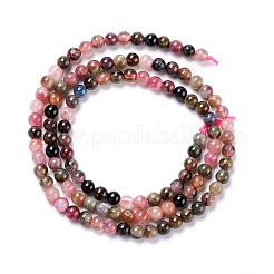Natural Tourmaline Beads Strands&nbsp;X-G-G446-4mm-03