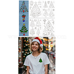 4 Sheets 11.6x8.2 Inch Stick and Stitch Embroidery Patterns&nbsp;DIY-WH0455-211
