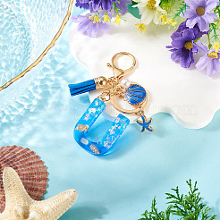 Star Resin & Shell Keychains&nbsp;KEYC-TAC00087-01U