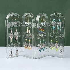 4 Foldable Screen Acrylic Earring Display Stands&nbsp;EDIS-N010-02