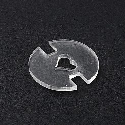 アクリル帽子ポンポンボタン  透明  20x1.8mm&nbsp;OACR-WH0037-40A