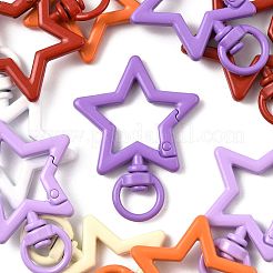 10Pcs Spray Painted Alloy Swivel Snap Hook Clasps&nbsp;FIND-FS0004-55