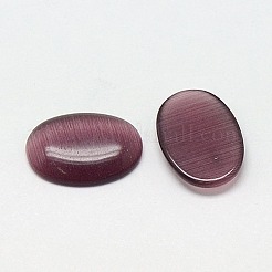 キャッツアイカボション  オーバル  パープル  30x20x4.5mm&nbsp;CE-J005-20x30mm-16