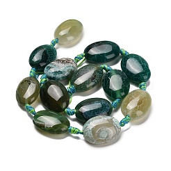 Natural Fire Crackle Agate Beads Strands&nbsp;G-F807-E01-01B