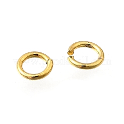 Brass Open Jump Rings&nbsp;KK-B147-03A-G