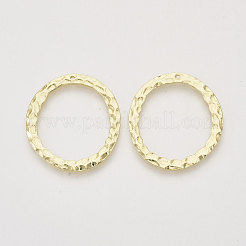 合金ペンダント  ハンマー  リング  ライトゴールド  35x32x2mm  穴：1mm&nbsp;PALLOY-S121-175