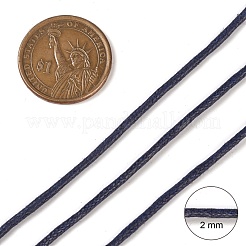 中国のワックスコットンコード  プルシアンブルー  2mm  約382.76ヤード（350m）/バンドル&nbsp;YC2mm227