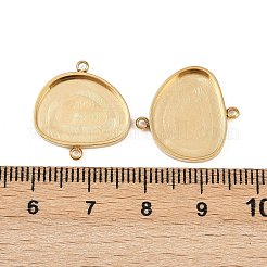 304 Stainless Steel Cabochon Connector Settings&nbsp;STAS-A194-04C-G
