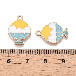 Rack Plating Alloy Enamel Pendants&nbsp;ENAM-N056-348A