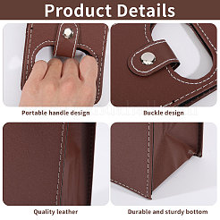 4Pcs PU Leather Single Wine Bottle Tote Carrier Bags&nbsp;CON-CA0001-028A