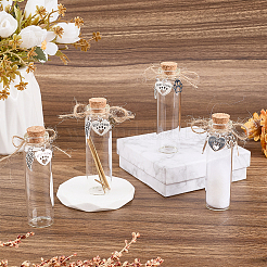 4Pcs Glass Cork Wishing Bottles&nbsp;AJEW-DR00052