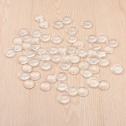 200Pcs Transparent Glass Cabochons&nbsp;GGLA-YW0001-04