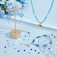 12 Strands 6 Colors Glass Beads Strands&nbsp;EGLA-GO0001-07A