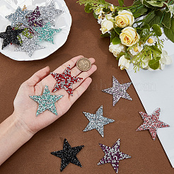 20Pcs 10 Colors Plastic Clothing Patches&nbsp;FIND-GF0008-92-1