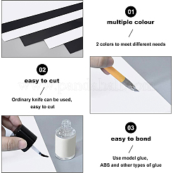 6Sheets 2 Colors ABS Plastic Plates&nbsp;KY-BC0001-21