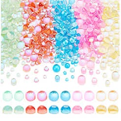 5 Bags 5 Colors Glass Cabochon&nbsp;MRMJ-PH0002-83