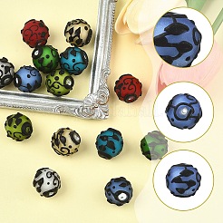 7Pcs 7 Colors Handmade Lampwork Beads&nbsp;LAMP-YW0004-34