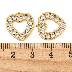 Brass Clear Cubic Zirconia Pendants&nbsp;KK-N254-32G