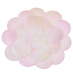 虹色の虹色 PVC スパンコール/スパンコールリンク 150 個  フラットラウンド  クリアAB  52x0.2mm  穴：1.8mm&nbsp;FIND-TA0008-10F