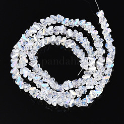 Electroplate Imitation Jade Glass Beads Strands&nbsp;X-GLAA-N023-4mm-01