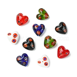 30Pcs 5 Colors Handmade Millefiori Glass Beads&nbsp;LAMP-CJ0002-42