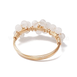 Natural Moonstone Finger Rings&nbsp;RJEW-TA00198-03