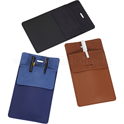 3Pcs 3 Colors Rectangle PU Leather Pocket Pen Bag for Doctor Nurse&nbsp;AJEW-CL0001-20