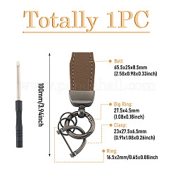 PU Leather Keychains&nbsp;KEYC-TADJ0009-03B-04