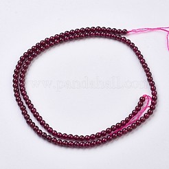 Natural Garnet Beads Strands&nbsp;G-J376-37-3mm