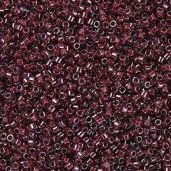 MIYUKIデリカビーズ  シリンダー  日本製シードビーズ  11/0  （db0280)クランベリー裏打ちクリスタル光沢  1.3x1.6mm  穴：0.8mm  約10000個/袋  50 G /袋&nbsp;SEED-X0054-DB0280