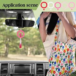 60Pcs 10 Styles Round with Ring Silicone Focal Beads&nbsp;SIL-PH0001-25