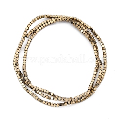 Electroplated Non-magnetic Hematite Beads Strands&nbsp;G-P571-D01-01