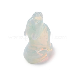 合成オパライトの装飾  家の装飾用品  オオカミ  38~40x25~29x16~26mm&nbsp;DJEW-P019-A22