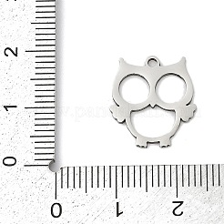ステンレスペンダント201個  楕円形のチャーム  ステンレス鋼色  16.5x14.5x1mm  穴：1.4mm&nbsp;STAS-F316-31P-02