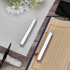 鉄製のペーパーウェイト  書道用品  長方形  プラチナ  120x16x16mm  2個/セット&nbsp;OFST-WH0816-004B