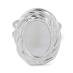 Non-Tarnish 304 Stainless Steel Open Cuff Ring Components&nbsp;STAS-Q308-05P