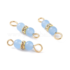 Natural Dyed Malaysia Jade Connector Charms&nbsp;PALLOY-JF01958