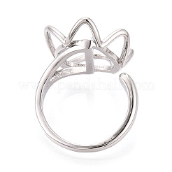 Flower Brass Cup Peg Ring Settings&nbsp;KK-N274-39P