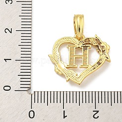 Heart Brass Pendants&nbsp;KK-I714-04G-H