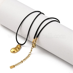 Ion Plating(IP) 304 Stainless Steel Pendant Necklace&nbsp;NJEW-K255-25G