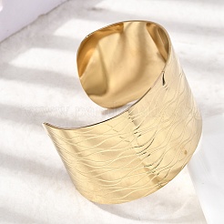 316L Surgical Stainless Steel Cuff Bangles&nbsp;BJEW-D454-01D-G