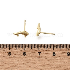 Brass Stud Earrings for Women&nbsp;EJEW-A166-01G