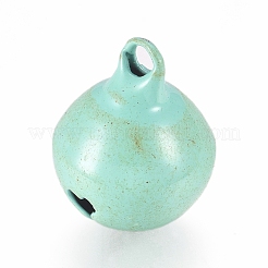 Baking Paint Iron Bell Pendants&nbsp;IFIN-WH0052-03G