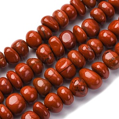 天然の赤いヒスイのビーズ連売り  ナゲット  12x10x7mm  穴：0.8mm  約54個/連  15.35''（39センチメートル）&nbsp;G-RM250109-B4