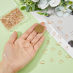 120Pcs 6 Style 304 Stainless Steel Charms&nbsp;STAS-DC0014-93