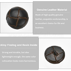 8Pcs 1-Hole Cowhide Shank Buttons&nbsp;FIND-CY0001-08B