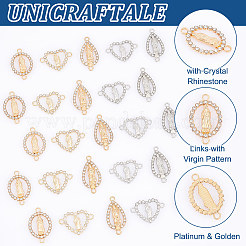 50pcs 5 styles Religion Alloy Connector Charms&nbsp;FIND-UN0002-29