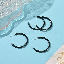 Hypoallergenic Bioceramics Zirconia Ceramic Ring Stud Earrings&nbsp;EJEW-Z023-01G