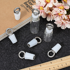 シリコン逆流防止水床プラグ  ステンレスハンドル付き  コーン  ホワイト  40x18.5x15.5mm  穴：11mm  9個/セット&nbsp;FIND-GF0007-05B
