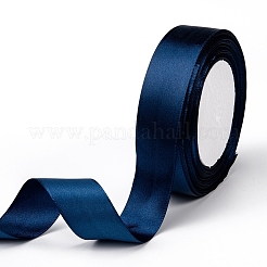 シングルフェイスサテンリボン  ポリエステルリボン  ダークブルー  幅1インチ（25mm）  25ヤード/ロール（22.86メートル/ロール）  5のロール/グループ  125ヤード/グループ（114.3メートル/グループ）&nbsp;RC25mmY054